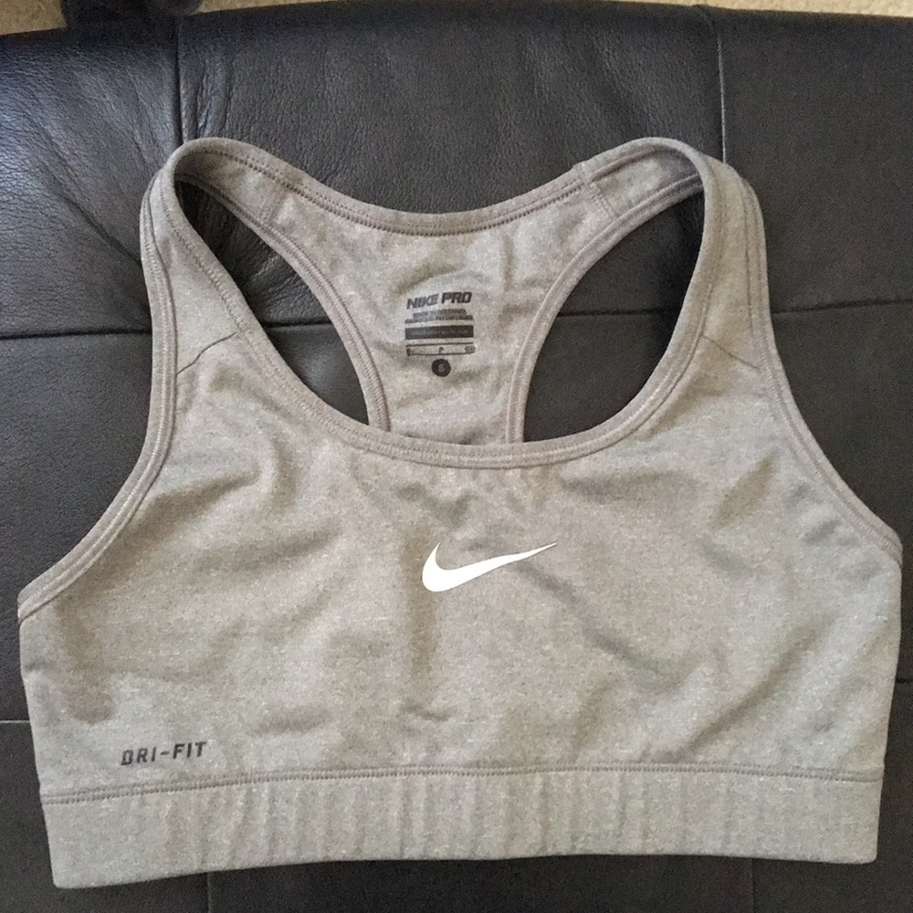 Nike Pro Dri-Fit Sports Bra (Gray)